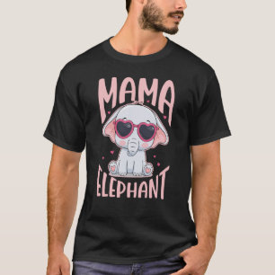 Mädchen Mama Elefant für Männer Frauen Wildtier 2 T-Shirt