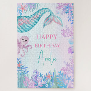 Mädchen Meerjungfrau Bash unter dem Meer 1. Geburt