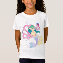 Mädchen Meerjungfrau T - Shirt Jugend X-Klein zu g