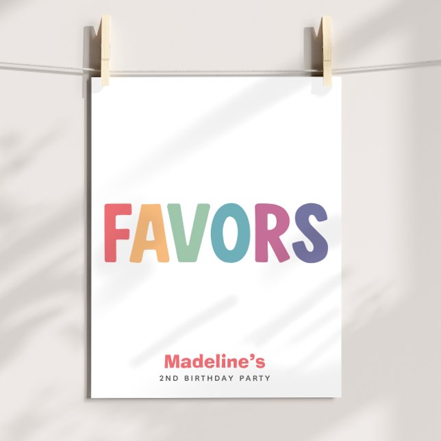 Mädchen Minimalistischer Regenbogen Geschenke Gebu Poster (Von Creator hochgeladen)
