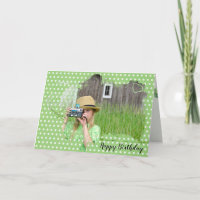 Mädchen mit alter Kamera Geburtstag