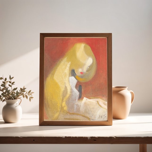 Mädchen mit Blonde Hair, Helene Schjerfbeck Poster (Von Creator hochgeladen)