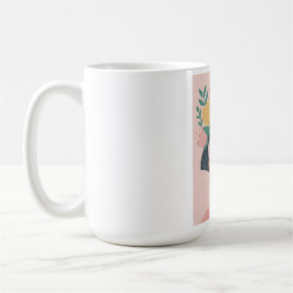 Mädchen mit Blumen Kaffeetasse