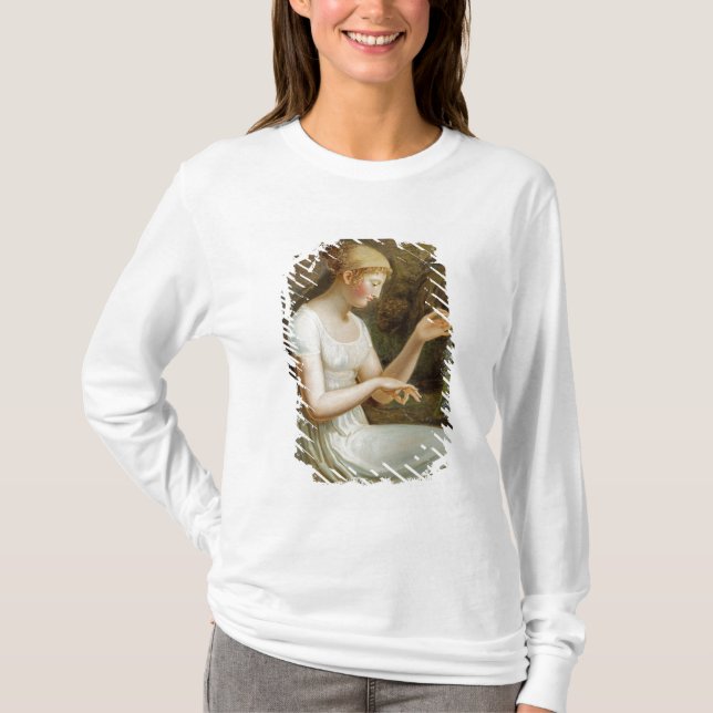 Mädchen mit Blumen T-Shirt (Vorderseite)