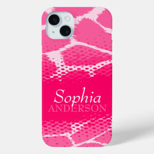 Mädchen mit dem Namen rosa Grafik iPhone 15 Mini Hülle