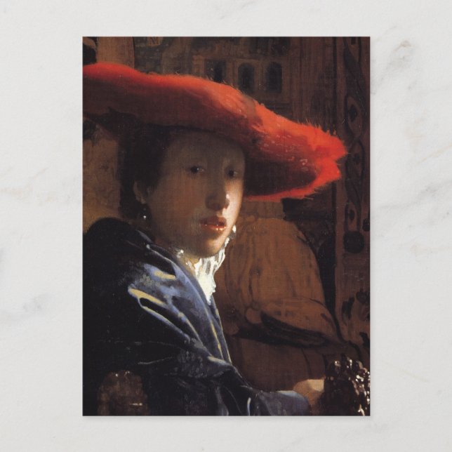 Mädchen mit dem Red Hat Postkarte (Vorderseite)