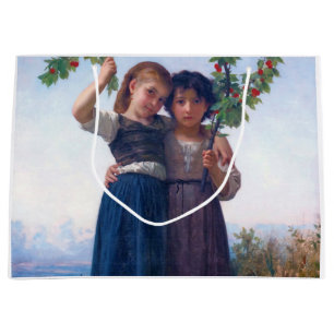 Mädchen mit dem Zweig Cherry, Bouguereau Große Geschenktüte