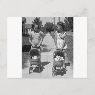 Mädchen mit Dolls, 1941 Postkarte