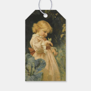 Mädchen mit einem gelben Schmetterling (von Freder Geschenkanhänger