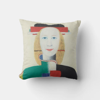 Mädchen mit einem Kamm im Haar Kissen