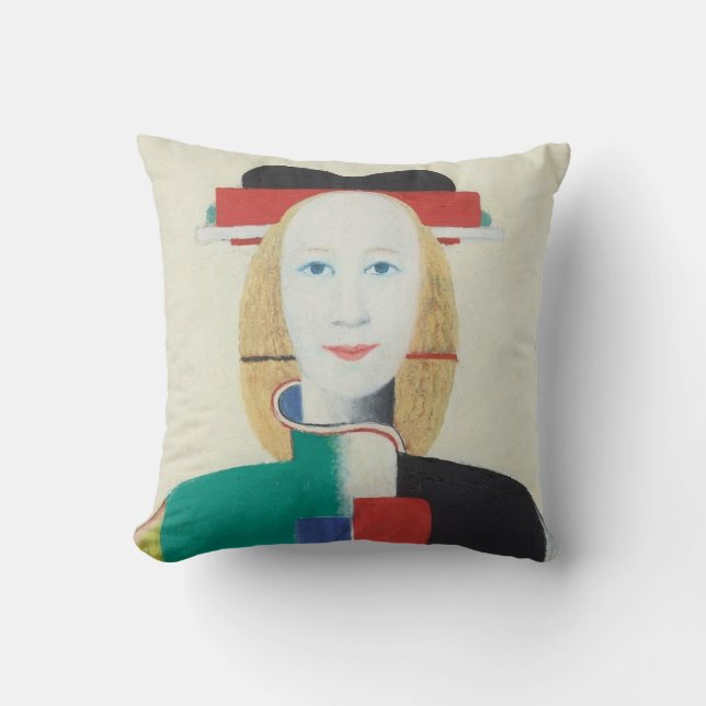 Mädchen mit einem Kamm im Haar Kissen (Vorderseite)