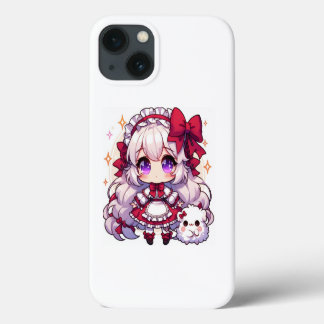 Mädchen mit einem niedlichen roten Band Case-Mate iPhone Hülle