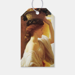 Mädchen mit einem Obstkorb (von Frederic Leighton) Geschenkanhänger