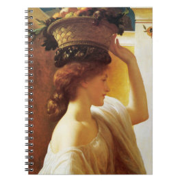 Mädchen mit einem Obstkorb (von Frederic Leighton) Notizblock