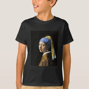 Mädchen mit einem Perlen-Ohrring T-Shirt