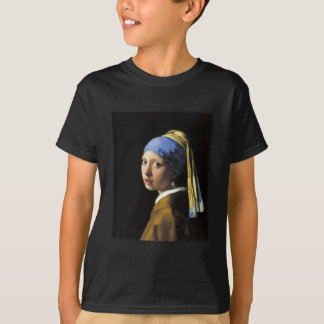 Mädchen mit einem Perlen-Ohrring T-Shirt