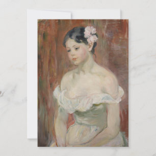 Mädchen mit einer Blume im Haar   Berthe Morisot