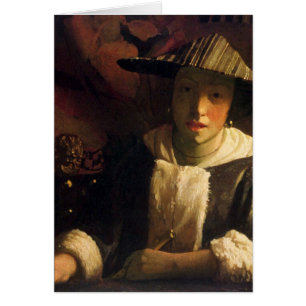 Mädchen mit einer Flöte durch Johannes Vermeer