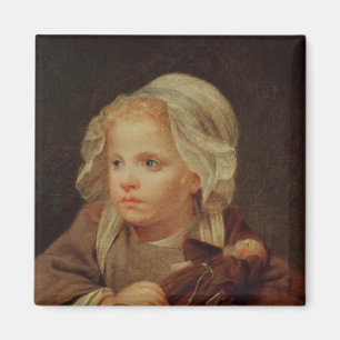 Mädchen mit einer Puppe Magnet