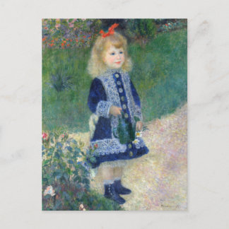 Mädchen mit einer Wasserdose von Renoir, Impressio Postkarte