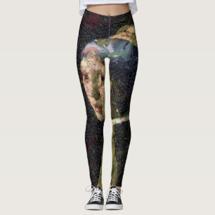 Mädchen mit Erdbeere erwecken Kunstlöffel Leggings