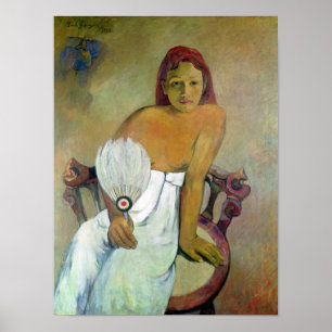 Mädchen mit Fan, 1917 Poster