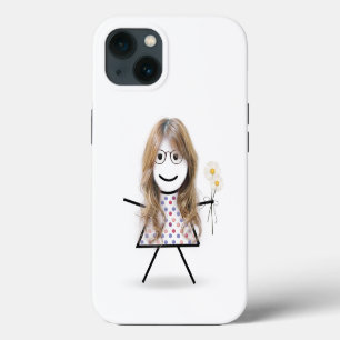 Mädchen mit Gänseblümchen  iPhone Hülle