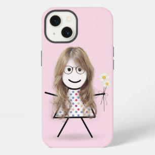 Mädchen mit Gänseblümchen iPhone Hülle