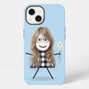 Mädchen mit Gänseblümchen iPhone Hülle