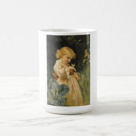 Mädchen mit gelbem Schmetterling (von Frederick Mo Kaffeetasse