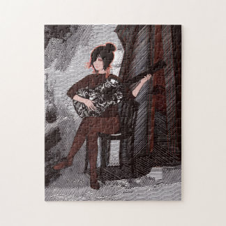 Mädchen mit Gitarre