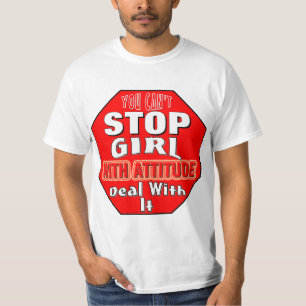 Mädchen mit Haltung T-Shirt
