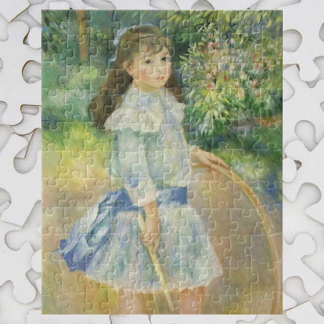 Mädchen mit Hoop von Pierre Renoir, Vintage Kunst (Von Creator hochgeladen)
