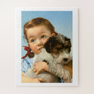 Mädchen mit Hund