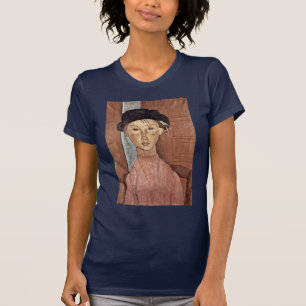 Mädchen mit Hut durch Modigliani Amedeo T-Shirt