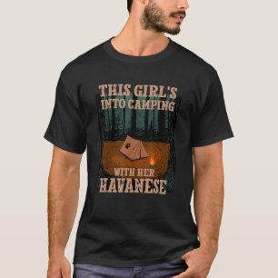 Mädchen mit ihrem Hund in Havanna ins Camping 1 T-Shirt