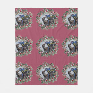 Mädchen mit Jamie-Blumen Geschenkpapier Fleecedecke