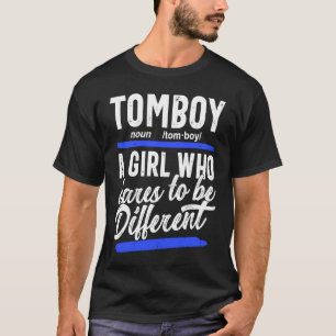 Mädchen mit Jungenkleidung Tomboy-Shirt Damen Tomb T-Shirt