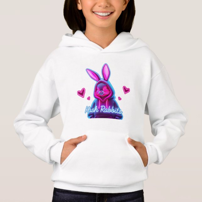 Mädchen mit Kash Kanbits Hoodie (Vorderseite)