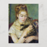 Mädchen mit Katze von Renoir