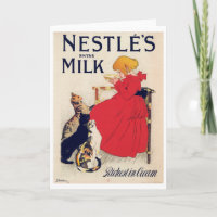 Mädchen mit Katzen, Vintage Poster, Alexandre Stei