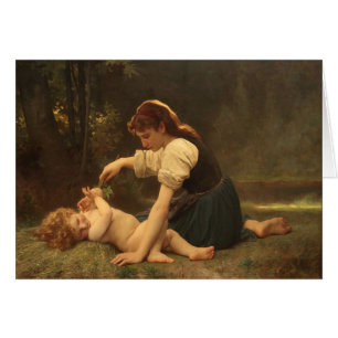 Mädchen mit Kind von Bouguereau 1881