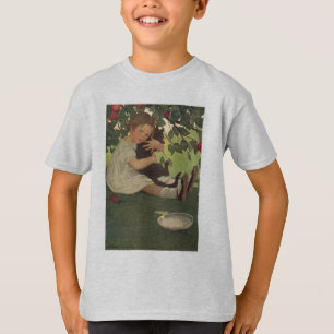 Mädchen mit Kitten T-Shirt