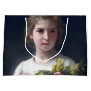 Mädchen mit Mimosa, Bouguereau Große Geschenktüte