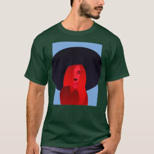 Mädchen mit Modehut T-Shirt