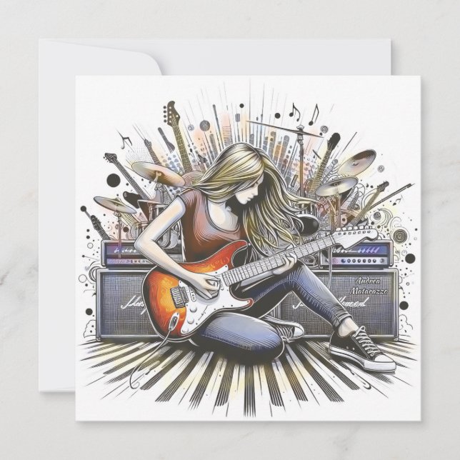 Mädchen mit musikalischen Begabungen (Vorderseite)