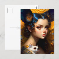 Mädchen mit niedlichen Kreaturen, Postüberquerung