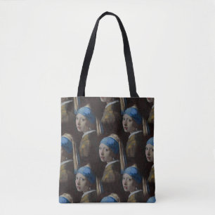 Mädchen mit Perlenohrkreuz Tasche