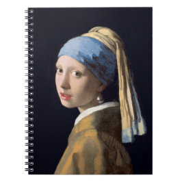 Mädchen mit Perlenohrring 1665 Johannes Vermeer Notizblock