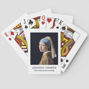 Mädchen mit Perlenohrring 1665 Johannes Vermeer Spielkarten
